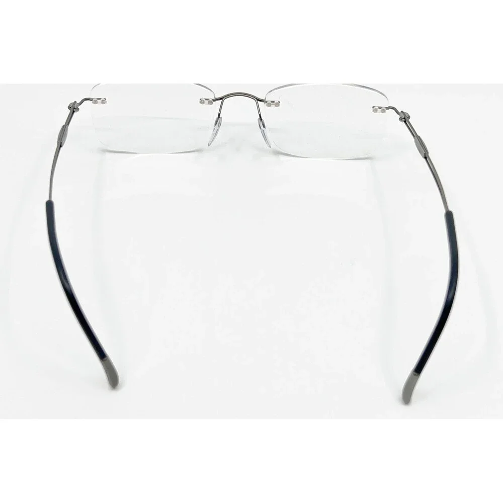 Silhouette Eyeglasses Mens Grey Rimless Titanium 5521 70 7010 19 140